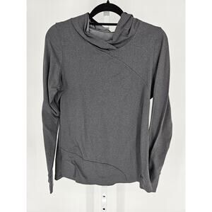 UNDER ARMOUR Hoodie Women L ColdGear Infrared EVO Fitted Sweatshirt Running Gray